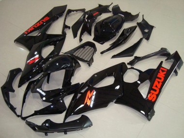 Venta Carenados Moto Suzuki GSXR 1000 2005-2006 - Negro Brillante Rojo Calcomanía