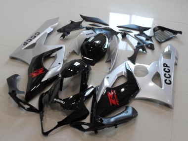 Venta Kits Carenado Moto Suzuki GSXR 1000 2005-2006 - Plata Negro Rojo