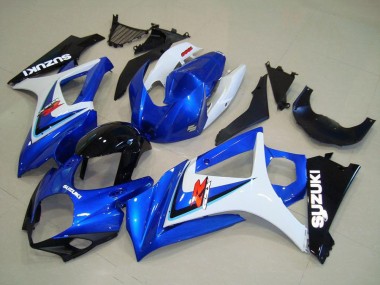 Venta Carenado Moto Suzuki GSXR 1000 2007-2008 - Blanco Azul Negro OEM Estilo