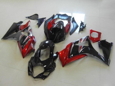 Venta Carenados Moto Suzuki GSXR 1000 2007-2008 - Rojo Negro Brillante No Calcomanía