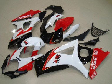 Venta Kits Carenado Moto Suzuki GSXR 1000 2007-2008 - Blanco Rojo Negro