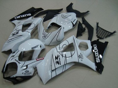 Venta Carenados Moto Suzuki GSXR 1000 2007-2008 - Blanco Negro Corona