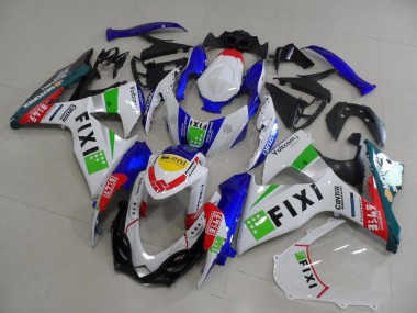 Venta Carenados Moto Suzuki GSXR 1000 2009-2016 - Blanco Azul Verde Amarillo Rojo Fixi
