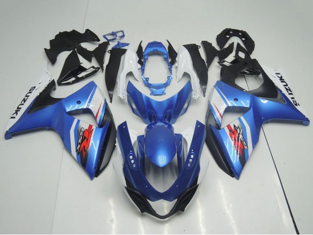 Venta Carenados Moto Suzuki GSXR 1000 2009-2016 - Azul Claro Azul Blanco Negro OEM Estilo