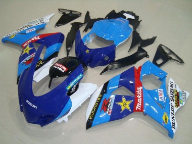Venta Carenados Moto Suzuki GSXR 1000 2009-2016 - Azul Blanco Rojo Negro Rockstar Carrera