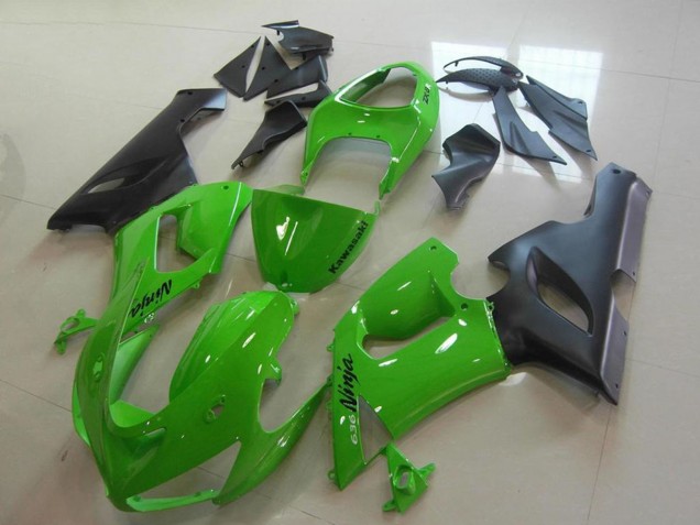 Venta Carenados Moto Kawasaki ZX6R 2005-2006 - Verde Negro Mate