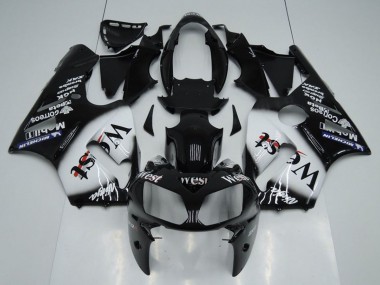 Venta Carenados Moto Kawasaki ZX12R 2002-2006 - Negro Brillante Blanco West