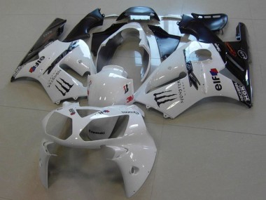 Venta Carenados Moto Kawasaki ZX12R 2002-2006 - Blanco Negro Brillante Monstruo