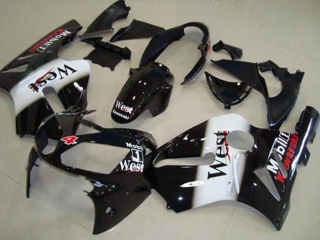 Venta Carenados Moto Kawasaki ZX12R 2002-2006 - Negro Brillante Blanco West Rojo