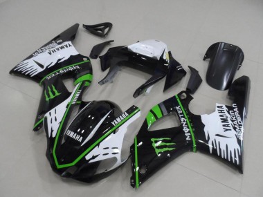 Venta Carenados Moto Yamaha YZF R1 2000-2001 - Blanco Negro Verde Monstruo