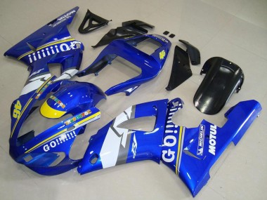 Venta Carenados Moto Yamaha YZF R1 2000-2001 - Azul Blanco Amarillo Motul 46