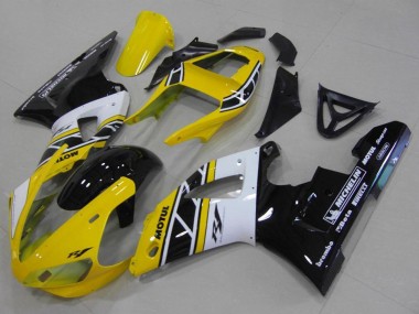 Venta Carenados Moto Yamaha YZF R1 2000-2001 - Amarillo Blanco Negro Anniversary Motul Michelin