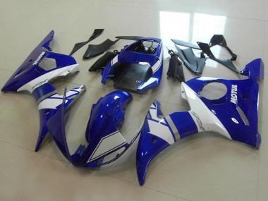 Venta Carenados Moto Yamaha YZF R6 2003-2004 - Azul Blanco Plata