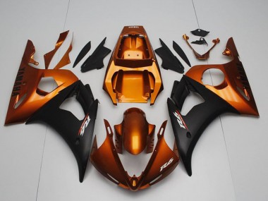 Venta Carenados Moto Yamaha YZF R6 2003-2004 - Naranja Negro Mate