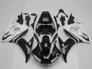 Venta Carenado Moto Yamaha YZF R6 2003-2004 - Blanco Negro Brillante