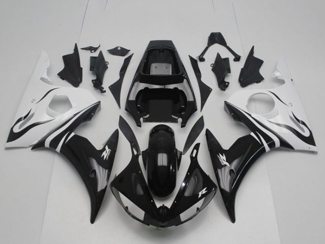 Venta Carenado Moto Yamaha YZF R6 2003-2004 - Blanco Negro Brillante