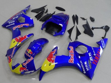 Venta Carenados Moto Yamaha YZF R6 2003-2004 - Azul Amarillo Rojo Bull