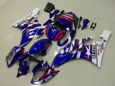 Venta Carenados Moto Yamaha YZF R6 2006-2007 - Blanco Azul Rojo Motul Michelin
