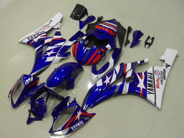 Venta Carenados Moto Yamaha YZF R6 2006-2007 - Blanco Azul Rojo Motul Michelin
