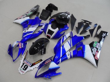 Venta Carenados Moto Yamaha YZF R6 2006-2007 - Blanco Azul Negro Brillante Fimer Yamalube