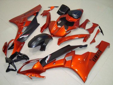 Venta Carenado Moto Yamaha YZF R6 2006-2007 - Naranja Negro Mate