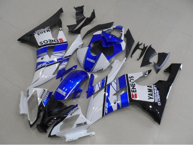 Venta Carenados Moto Yamaha YZF R6 2008-2016 - Blanco Azul Negro Brillante ENEOS Yamalube