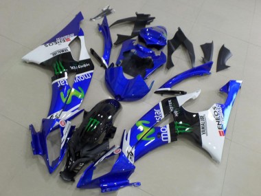 Venta Carenados Moto Yamaha YZF R6 2008-2016 - Blanco Azul Negro Brillante Verde Monstruo MoviStar