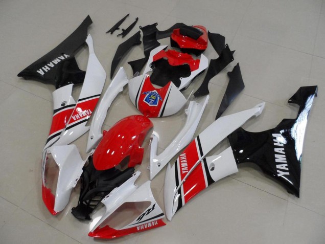Venta Carenado Moto Yamaha YZF R6 2008-2016 - Blanco Rojo Negro Brillante