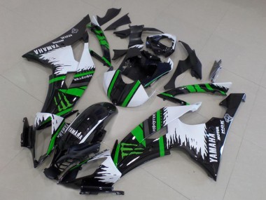 Venta Carenados Moto Yamaha YZF R6 2008-2016 - Blanco Negro Brillante Verde Monstruo Motul
