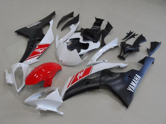 Venta Kits Carenado Moto Yamaha YZF R6 2008-2016 - Blanco Rojo Negro Mate