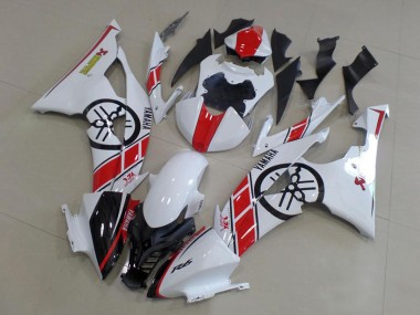 Venta Kit Carenados Moto Yamaha YZF R6 2008-2016 - Blanco Rojo Negro Brillante