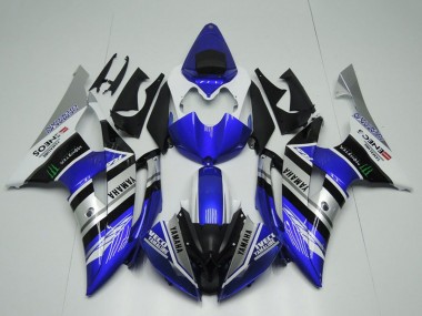 Venta Carenados Moto Yamaha YZF R6 2008-2016 - Blanco Azul Plata Negro Monstruo ENEOS Yamalube Semakin Didepan