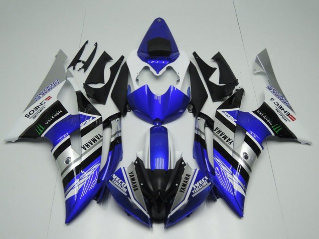 Venta Carenados Moto Yamaha YZF R6 2008-2016 - Blanco Azul Plata Negro Monstruo ENEOS Yamalube Semakin Didepan