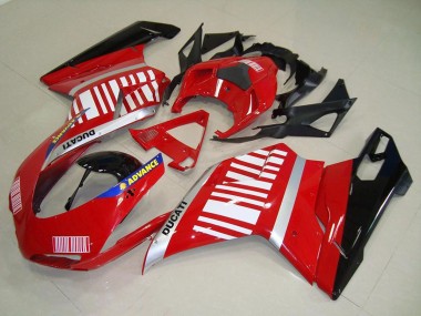 Venta Carenados Moto Ducati 848 1098 1198 2007-2014 - Plata Azul Rojo Negro Brillante
