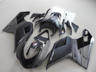Venta Carenados Moto Ducati 848 2007-2014 - Gris Negro Mate