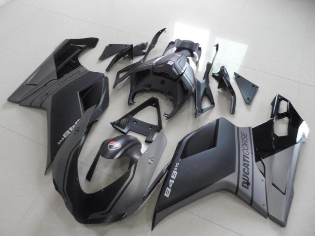 Venta Carenados Moto Ducati 848 2007-2014 - Gris Negro Mate