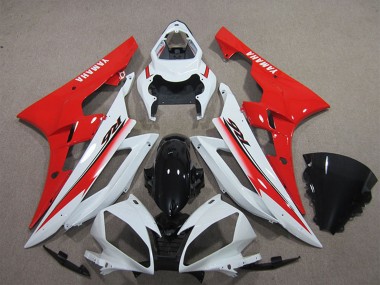 Venta Carenado Moto Yamaha YZF R6 2006-2007 - Blanco Rojo Negro Brillante