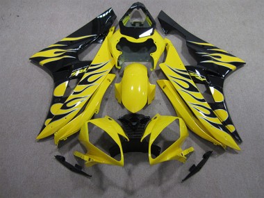 Venta Carenados Moto Yamaha YZF R6 2006-2007 - Amarillo Negro Llama