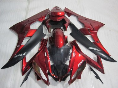 Venta Carenado Moto Yamaha YZF R6 2006-2007 - Rojo Negro Mate