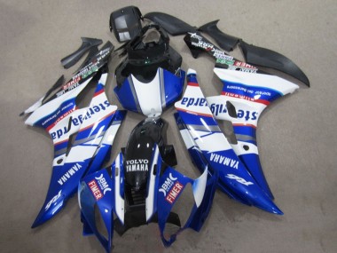 Venta Carenados Moto Yamaha YZF R6 2006-2007 - Blanco Azul Rojo Sterilgarda Volvo Fimer
