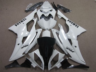 Venta Carenados Moto Yamaha YZF R6 2008-2016 - Blanco Negro Calcomanías