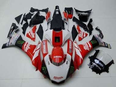 Venta Carenados Moto Yamaha YZF R1 2015-2019 - Blanco Rojo Negro Verde Monstruo Milwaukee
