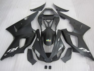 Venta Carenados Moto Yamaha YZF R1 2000-2001 - Negro Mate Blanco Calcomanía