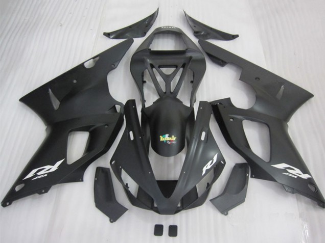 Venta Carenados Moto Yamaha YZF R1 2000-2001 - Negro Mate Blanco Calcomanía