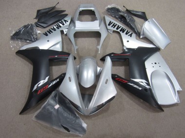 Venta Kits Carenado Moto Yamaha YZF R1 2002-2003 - Plata Negro Mate