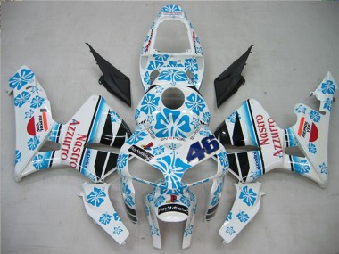 Venta Carenados Moto Honda CBR600RR 2005-2006 - Blanco Azul Rojo Nastro Azzurro 46