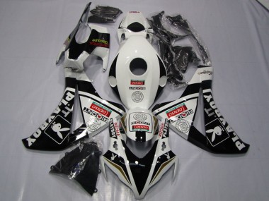 Venta Carenados Moto Honda CBR1000RR 2008-2011 - Blanco Negro Brillante DENSO Playboy
