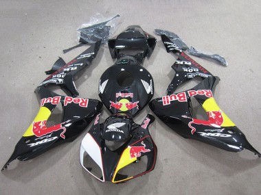 Venta Carenados Moto Honda CBR1000RR 2006-2007 - Negro Brillante Amarillo Blanco Rojo Bull