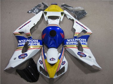 Venta Carenados Moto Honda CBR1000RR 2006-2007 - Blanco Azul Amarillo Oro Rothmans