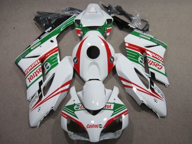 Venta Carenados Moto Honda CBR1000RR 2004-2005 - Blanco Rojo Verde Castrol